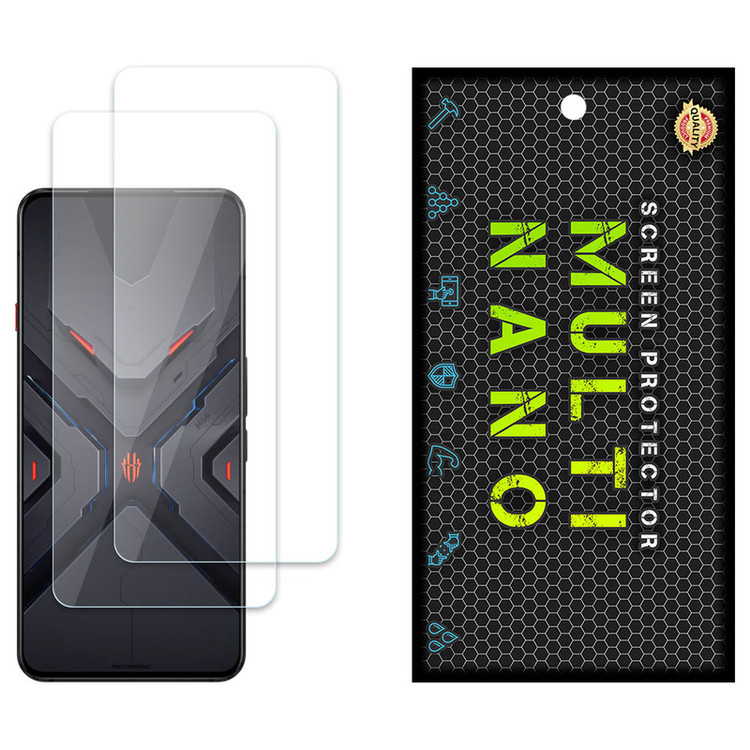 محافظ صفحه نمایش مولتی نانو مدل X-S2N مناسب برای گوشی موبایل زد تی ایی Nubia Red Magic 7 Pro بسته دو عددی