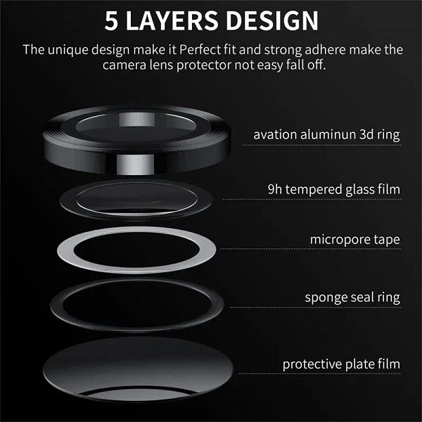 محافظ لنز دوربین بوک مدل Nano Ring مناسب برای گوشی موبایل سامسونگ Galaxy A16