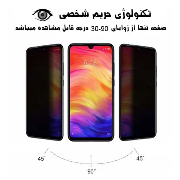محافظ صفحه نمایش حریم شخصی مدل FGGP مناسب برای گوشی موبایل Poco X3 Pro