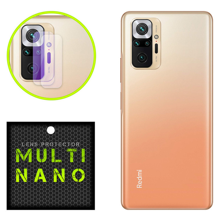 محافظ لنز دوربین مولتی نانو مدل X-L2P مناسب برای گوشی موبایل شیائومی Redmi Note 10 Pro بسته دو عددی