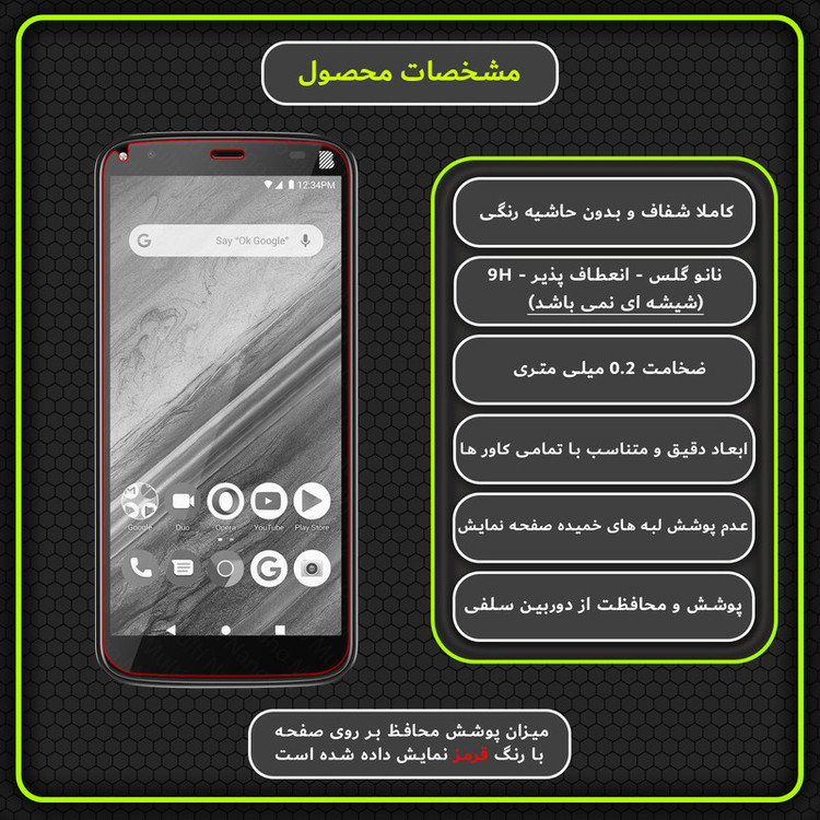 محافظ صفحه نمایش مولتی نانو مدل X-S1N مناسب برای گوشی موبایل بلو G5