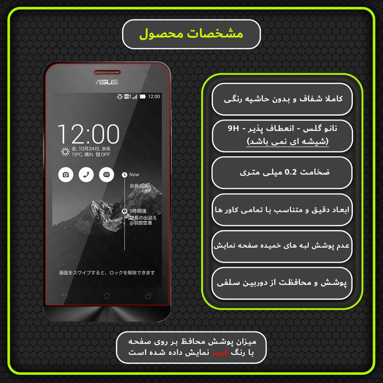 محافظ صفحه نمایش مولتی نانو مدل X-S1N مناسب برای گوشی موبایل ایسوس Zenfone 5 Lite 2014 / A501CG