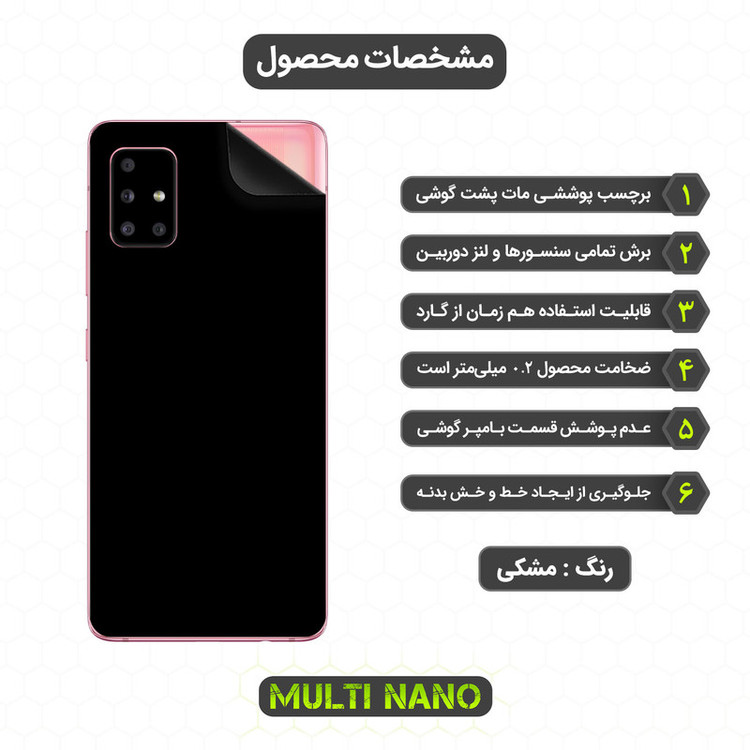 برچسب پوششی مولتی نانو مدل X-F1M مناسب برای گوشی موبایل سامسونگ Galaxy A51 5G
