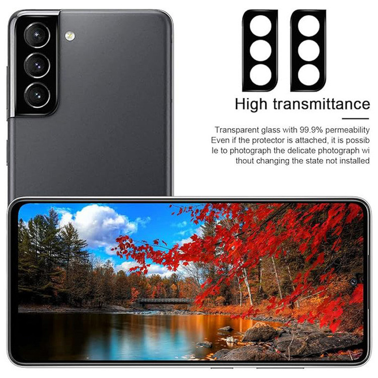 محافظ صفحه نمایش بوک مدل Transparent Antistatic مناسب برای گوشی موبایل سامسونگ Galaxy S21 FE به همراه محافظ لنز دوربین