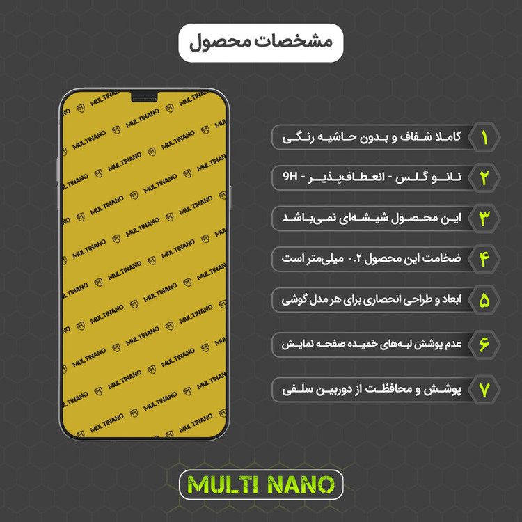 محافظ صفحه نمایش مولتی نانو مدل X-S3N مناسب برای گوشی موبایل ال جی Q6 بسته سه عددی