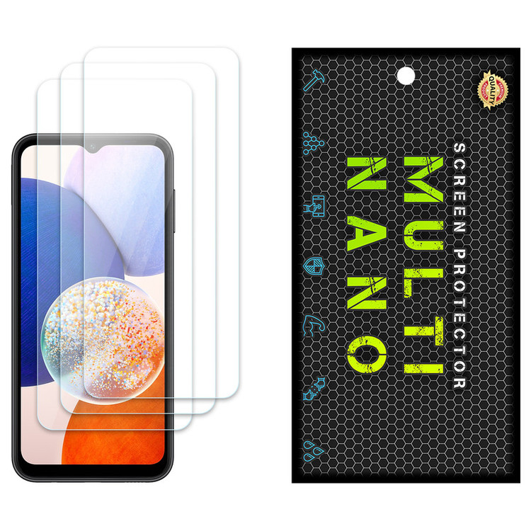 محافظ صفحه نمایش مولتی نانو مدل X-S3N مناسب برای گوشی موبایل سامسونگ Galaxy A14 بسته سه عددی