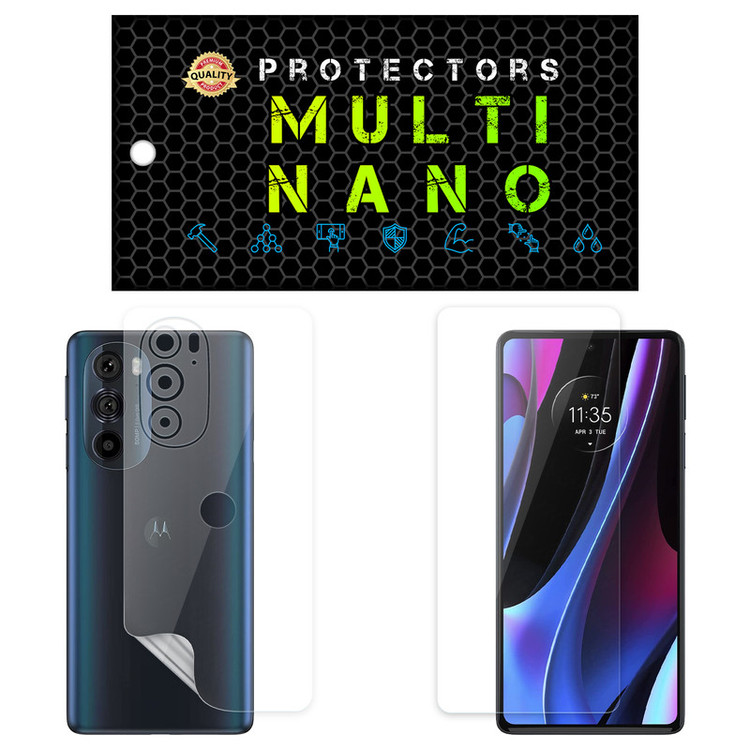 محافظ صفحه نمایش مولتی نانو مدل X-SFT مناسب برای گوشی موبایل موتورولا Edge 30 Plus به همراه محافظ پشت