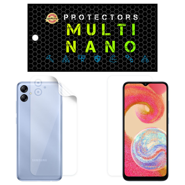 محافظ صفحه نمایش مولتی نانو مدل X-SFT مناسب برای گوشی موبایل سامسونگ Galaxy F04 به همراه محافظ پشت