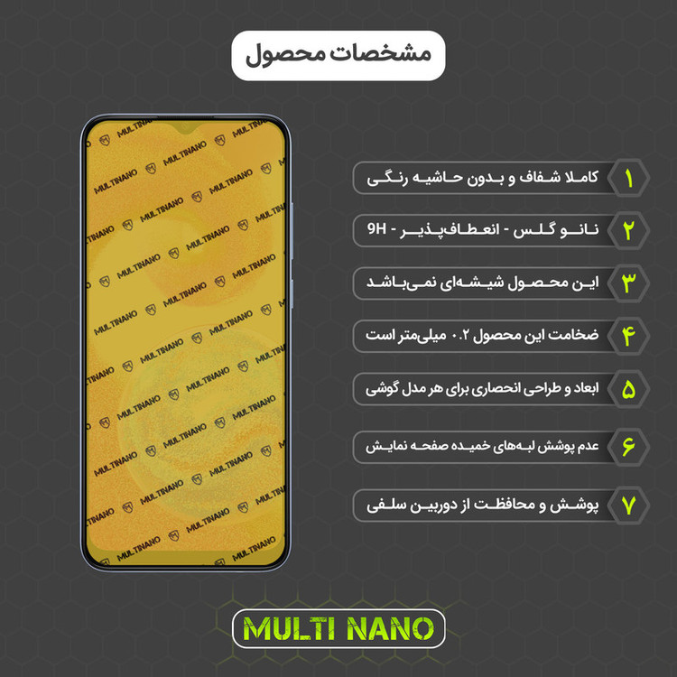 محافظ صفحه نمایش مولتی نانو مدل X-SFT مناسب برای گوشی موبایل سامسونگ Galaxy F04 به همراه محافظ پشت