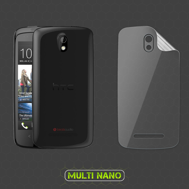 محافظ صفحه نمایش مولتی نانو مدل X-SFT مناسب برای گوشی موبایل اچ تی سی Desire 500 به همراه محافظ پشت
