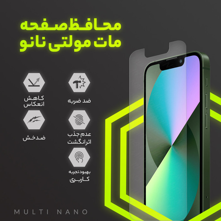 محافظ صفحه نمایش مات مولتی نانو مدل X-S2M مناسب برای گوشی موبایل اچ تی سی One M8 بسته دو عددی