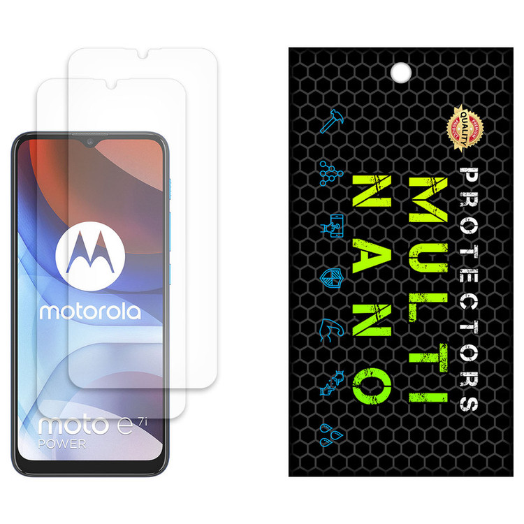 محافظ صفحه نمایش مات مولتی نانو مدل X-S2M مناسب برای گوشی موبایل موتورولا Moto E7i Power بسته دو عددی