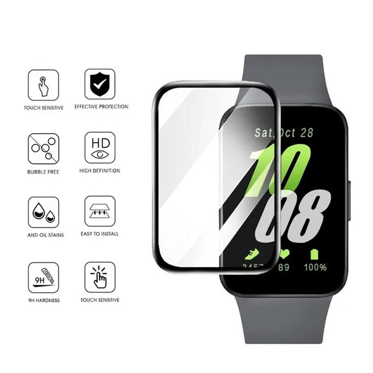 محافظ صفحه نمایش نانو آی ویش مدل PMMA مناسب برای ساعت هوشمند سامسونگ Galaxy watch FIT 3 بسته سه عددی