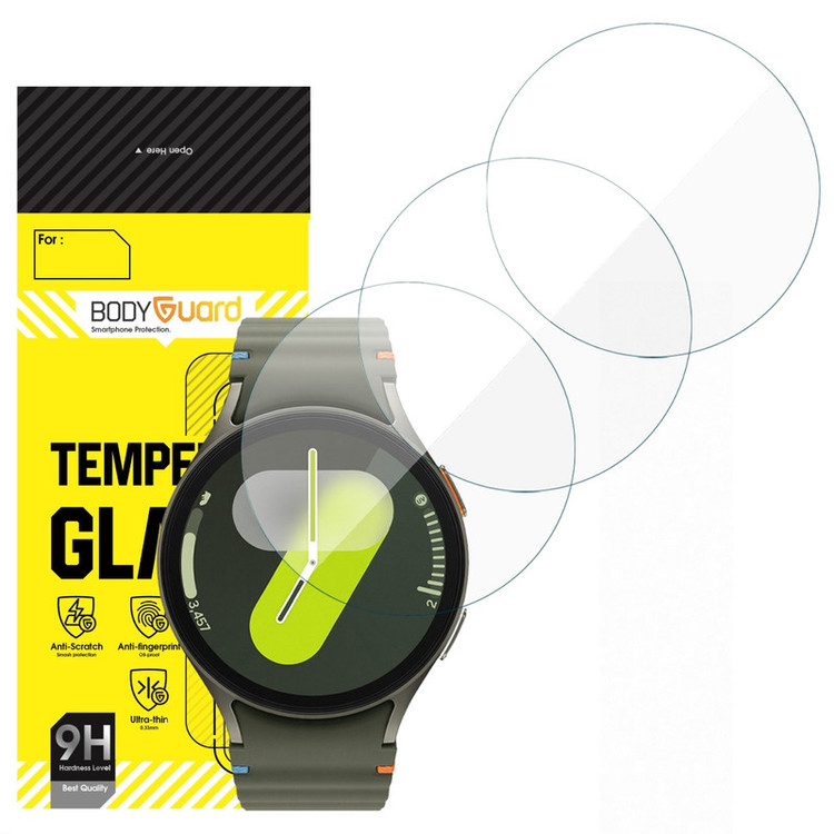 محافظ صفحه نمایش شیشه ای بادیگارد مدل GW مناسب برای ساعت هوشمند سامسونگ Galaxy Watch 7 40 mm بسته 3 عددی