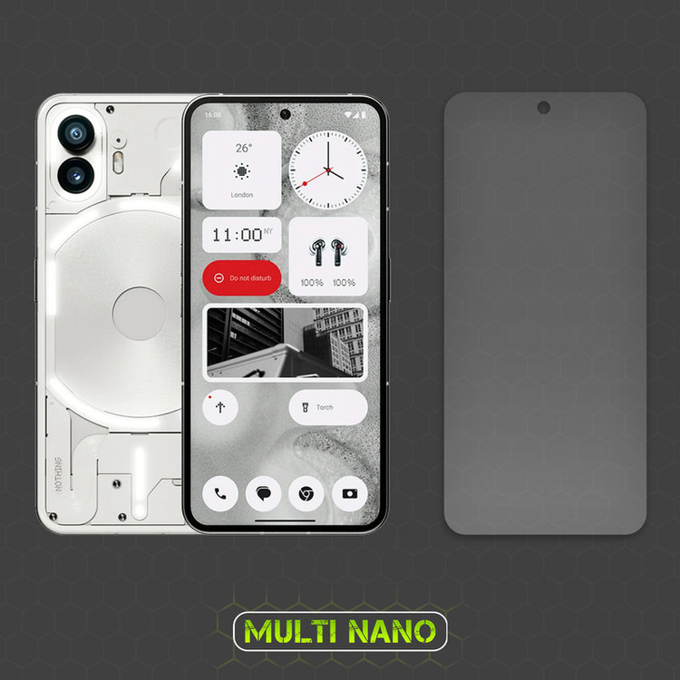 محافظ صفحه نمایش مات مولتی نانو مدل X-S2M مناسب برای گوشی موبایل ناتینگ Phone 2 بسته دو عددی