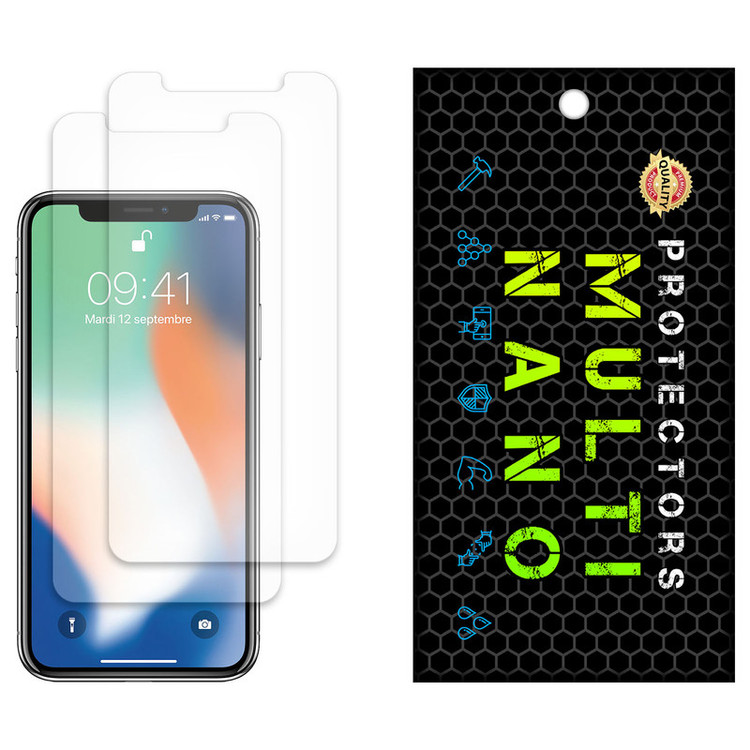 محافظ صفحه نمایش مات مولتی نانو مدل X-S2M مناسب برای گوشی موبایل اپل iPhone XS بسته دو عددی