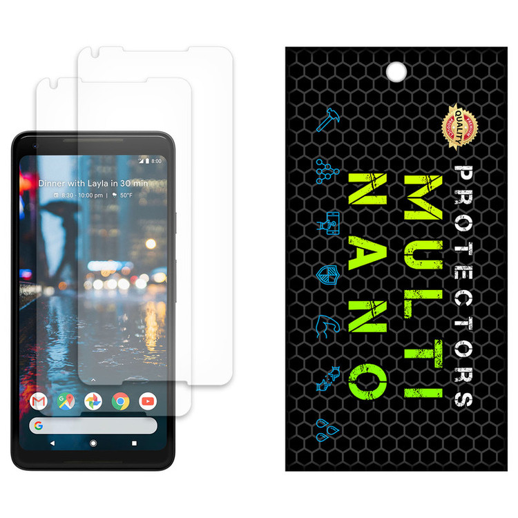 محافظ صفحه نمایش مات مولتی نانو مدل X-S2M مناسب برای گوشی موبایل گوگل Pixel 2 XL بسته دو عددی