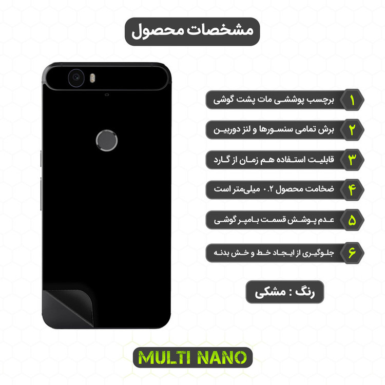 محافظ صفحه نمایش مولتی نانو مدل X-SFM مناسب برای گوشی موبایل هوآوی Nexus 6P به همراه برچسب پوششی