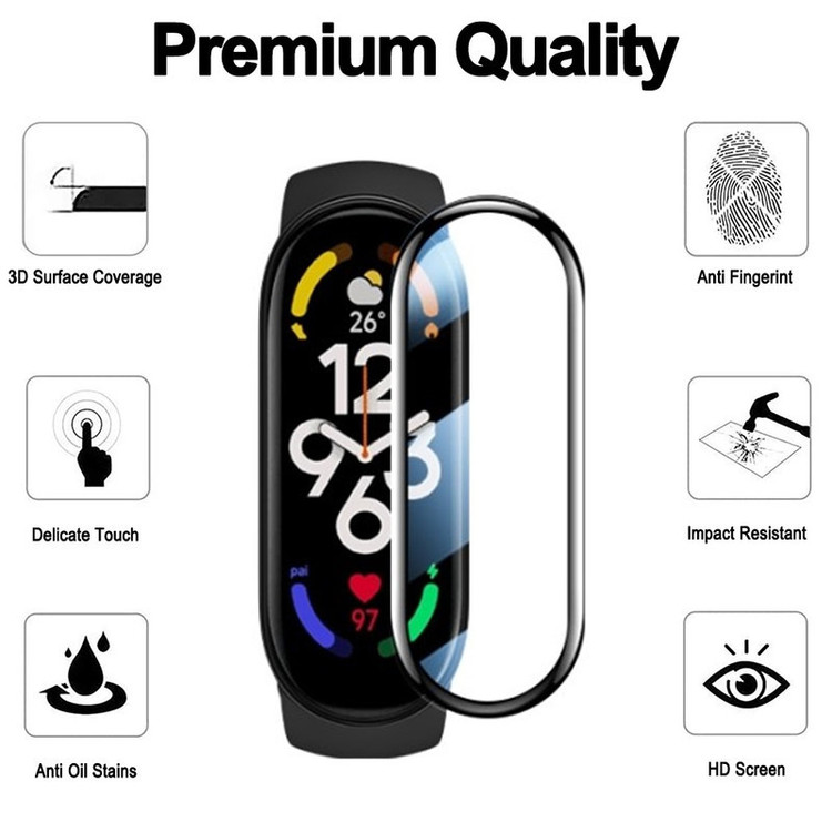 محافظ صفحه نمایش راینو مدل PMA-Mi9 مناسب برای مچ بند هوشمند شیائومی Mi Band 9 بسته 2 عددی