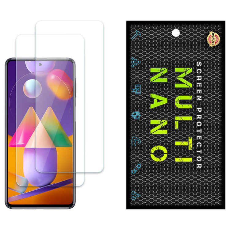 محافظ صفحه نمایش مولتی نانو مدل X-S2N مناسب برای گوشی موبایل سامسونگ Galaxy M31s بسته دو عددی