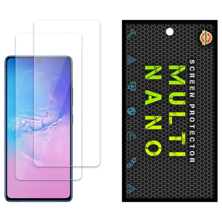 محافظ صفحه نمایش مولتی نانو مدل X-S2N مناسب برای گوشی موبایل سامسونگ Galaxy S10 Lite بسته دو عددی