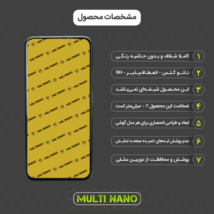 محافظ صفحه نمایش مولتی نانو مدل X-S2N مناسب برای گوشی موبایل جی پلاس S10 بسته دو عددی
