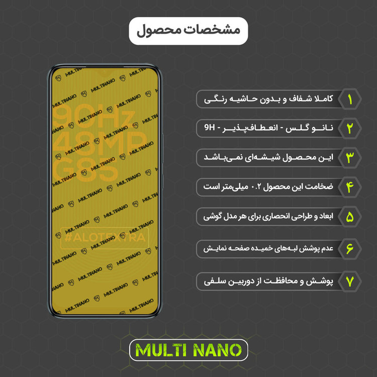 محافظ صفحه نمایش مولتی نانو مدل X-SFT مناسب برای گوشی موبایل انفینیکس Hot 10S به همراه محافظ پشت