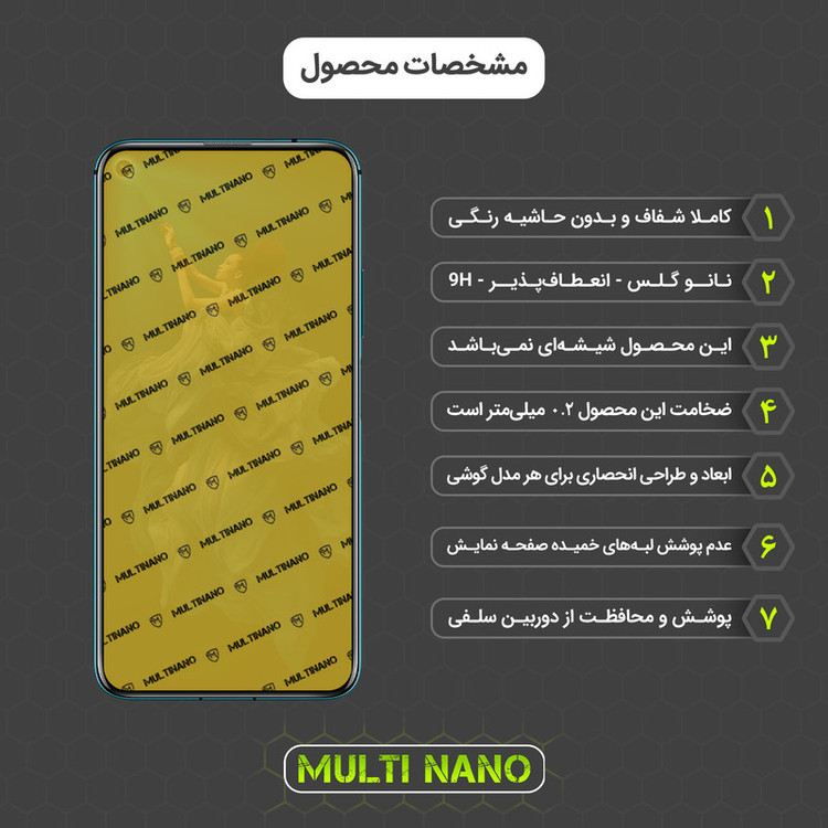 محافظ صفحه نمایش مولتی نانو مدل X-SFM مناسب برای گوشی موبایل آنر 20 Pro به همراه برچسب پوششی