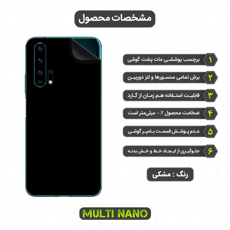 محافظ صفحه نمایش مولتی نانو مدل X-SFM مناسب برای گوشی موبایل آنر 20 Pro به همراه برچسب پوششی