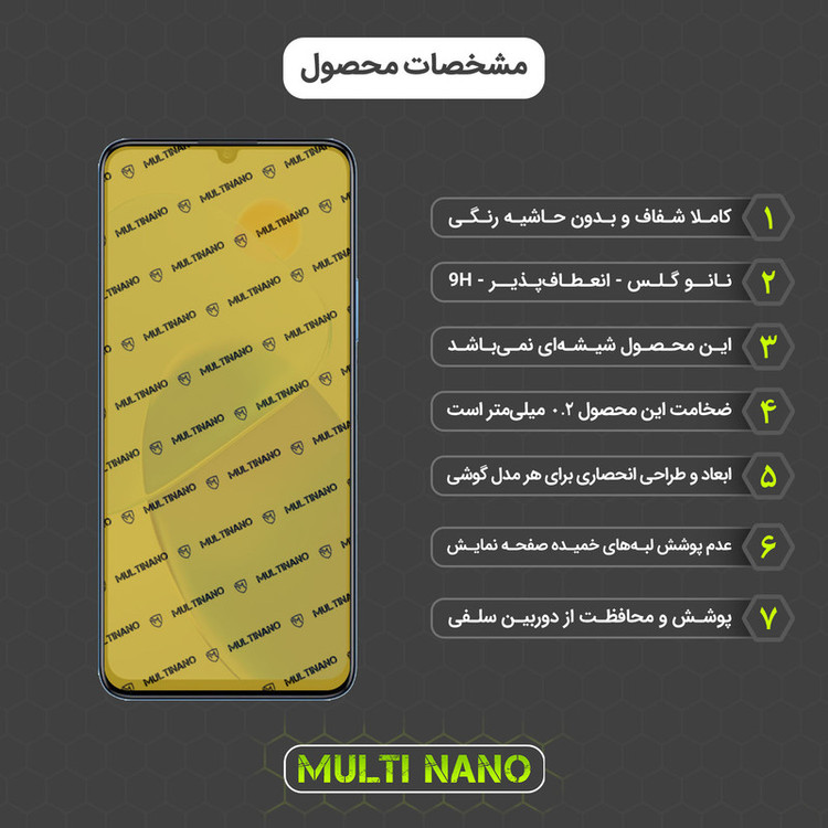 محافظ صفحه نمایش مولتی نانو مدل X-SFM مناسب برای گوشی موبایل آنر Play 6T به همراه برچسب پوششی