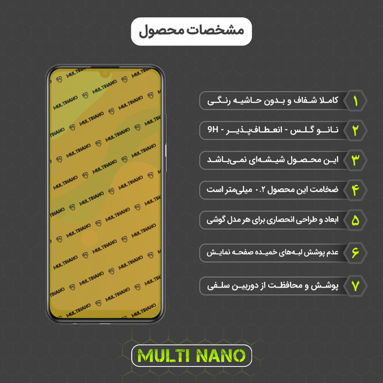 محافظ صفحه نمایش مولتی نانو مدل X-SFM مناسب برای گوشی موبایل آنر Play 9A به همراه برچسب پوششی