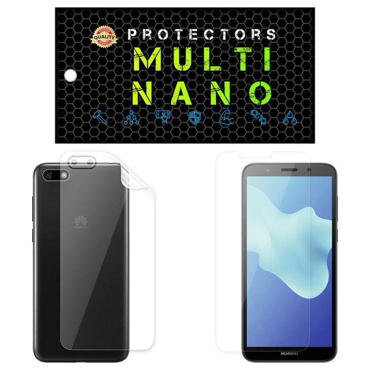 محافظ صفحه نمایش مولتی نانو مدل X-SFT مناسب برای گوشی موبایل هوآوی Y5 Lite 2018 به همراه محافظ پشت