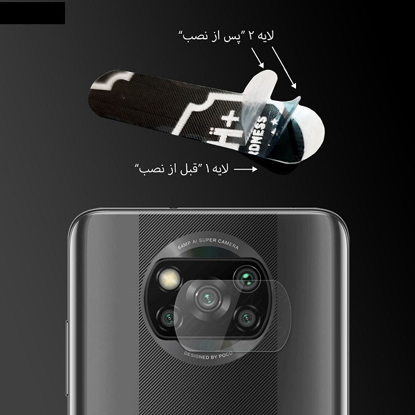 محافظ صفحه نمایش روبیکس مدل FL-POCOX3 مناسب برای گوشی موبایل شیائومی POCOX3 NFC به همراه محافظ لنز دوربین