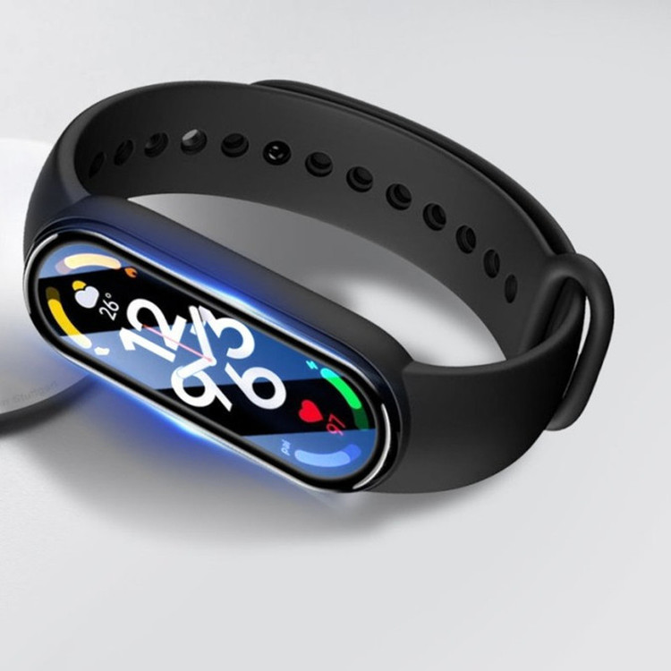 محافظ صفحه نمایش بادیگارد مدل PMMA مناسب برای مچ بند هوشمند شیائومی Mi Band 7 بسته 3 عددی