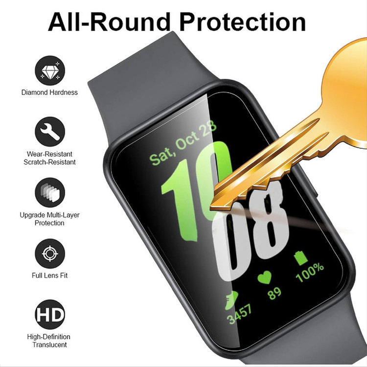 محافظ صفحه نمایش راینو مدل PMA-Fit3 مناسب برای ساعت هوشمند سامسونگ Galaxy Fit 3 بسته 2 عددی