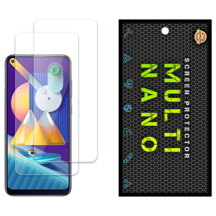 محافظ صفحه نمایش مولتی نانو مدل X-S2N مناسب برای گوشی موبایل سامسونگ Galaxy M11 بسته دو عددی