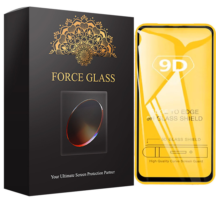 محافظ صفحه نمایش فورس گلس مدل 9DFulGlass مناسب برای گوشی موبایل هوآوی Y9 prime