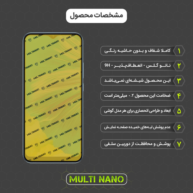 محافظ صفحه نمایش مولتی نانو مدل X-S2N مناسب برای گوشی موبایل جیونی P15 بسته دو عددی