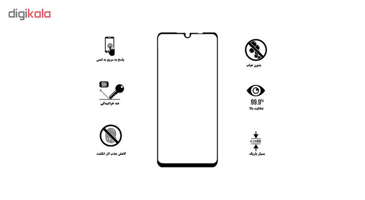 محافظ صفحه نمایش 5D هورس مدل FAG مناسب برای گوشی موبایل شیائومی Redmi 7