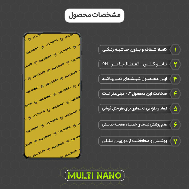 محافظ صفحه نمایش مولتی نانو مدل X-S2N مناسب برای گوشی موبایل وان پلاس Ace 2V بسته دو عددی