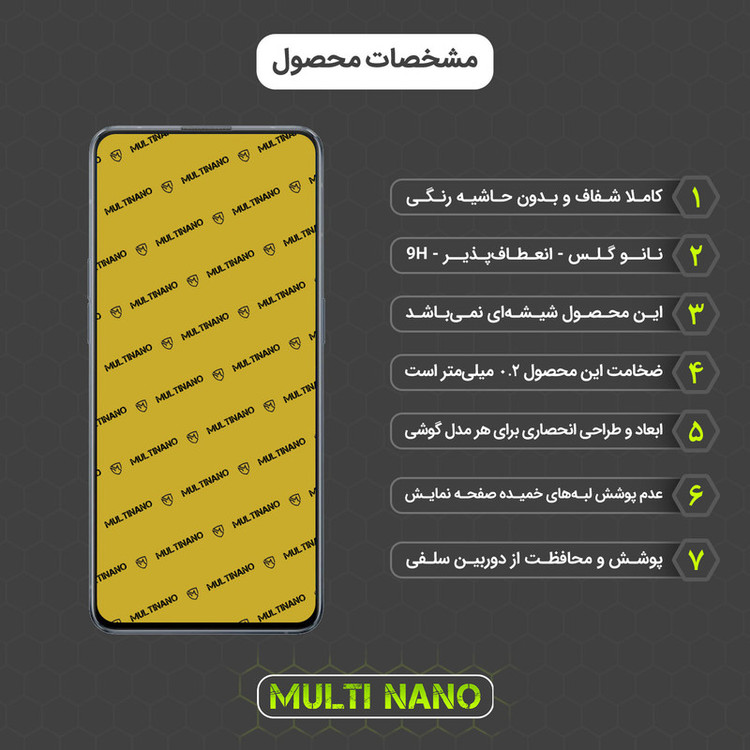 محافظ صفحه نمایش مولتی نانو مدل X-S1N مناسب برای گوشی موبایل اوپو Reno6 5G
