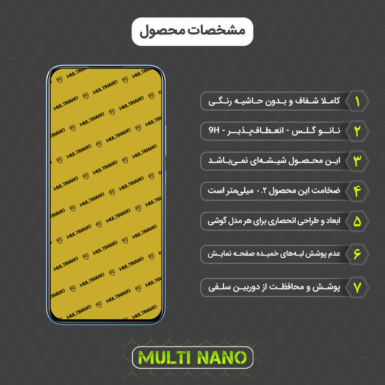 محافظ صفحه نمایش مولتی نانو مدل X-S2N مناسب برای گوشی موبایل ریلمی Narzo 50A بسته دو عددی