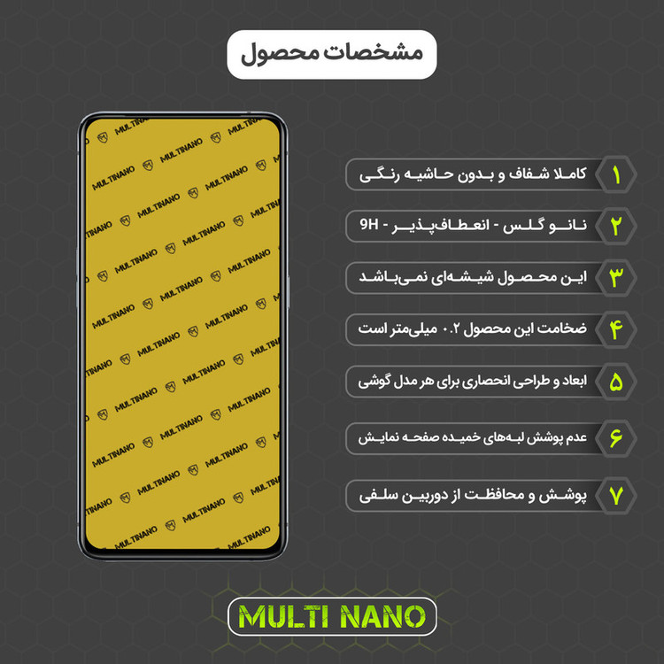 محافظ صفحه نمایش مولتی نانو مدل X-S2N مناسب برای گوشی موبایل ریلمی X2 Pro بسته دو عددی