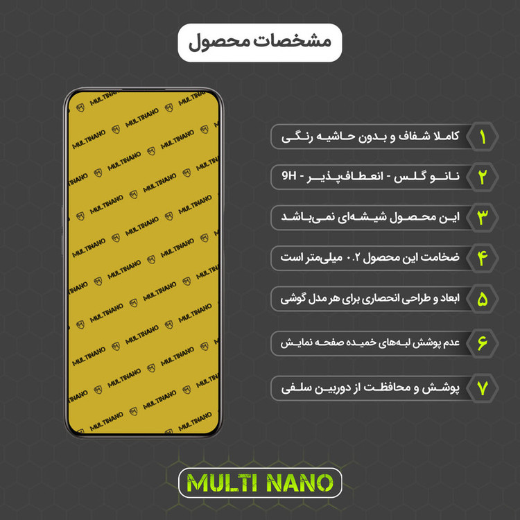 محافظ صفحه نمایش مولتی نانو مدل X-S1N مناسب برای گوشی موبایل ریلمی 8i