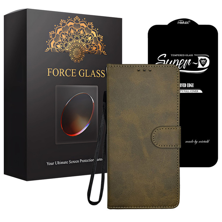 محافظ صفحه نمایش فورس گلس مدل M_SUDKIF مناسب برای گوشی موبایل شیائومی Poco X3 / X3 Pro / X3 NFC به همراه کیف کلاسوری و بندآویز