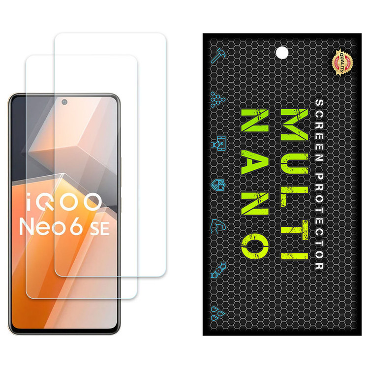 محافظ صفحه نمایش مولتی نانو مدل X-S2N مناسب برای گوشی موبایل ویوو iQOO Neo 6 SE بسته دو عددی
