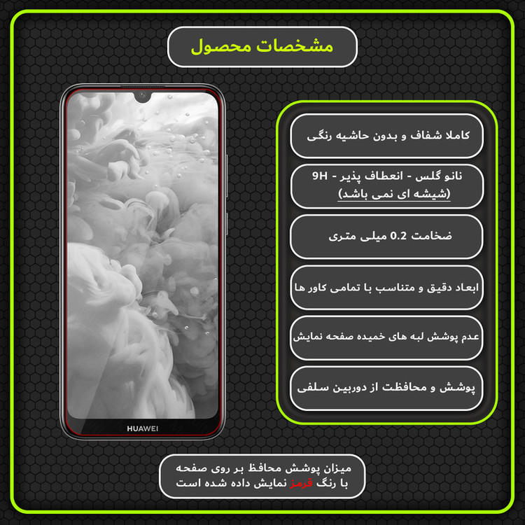 محافظ صفحه نمایش مولتی نانو مدل X-S2N مناسب برای گوشی موبایل هوآوی Y6 Pro 2019 بسته دو عددی