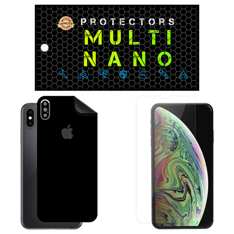 محافظ صفحه نمایش مولتی نانو مدل X-SFM مناسب برای گوشی موبایل اپل iPhone 10S Max به همراه برچسب پوششی