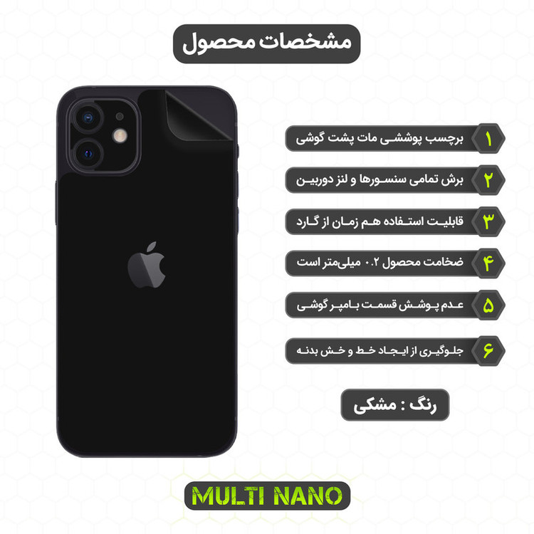 محافظ صفحه نمایش مولتی نانو مدل X-SFM مناسب برای گوشی موبایل اپل iPhone 12 به همراه برچسب پوششی