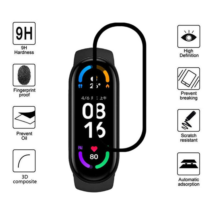 محافظ صفحه نمایش راینو مدل PMMA مناسب برای مچ بند هوشمند شیائومی Mi Band 6